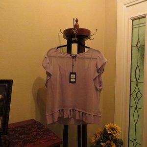 DKNY Chiffon Blouse with Matching Cami